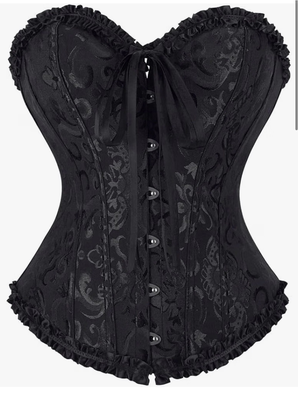 Black lace up Back and Front Woman’s Size Medium